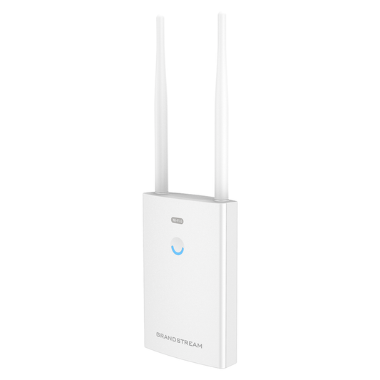 GWN7660LR|Punto de acceso para exterior Wi-Fi 6 802.11 ax 1.77 Gbps, MU-MIMO 2x2:2 con administración desde la nube gratuita o stand-alone.
