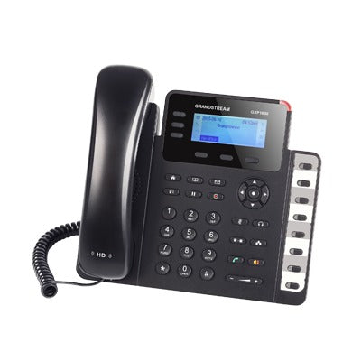 GXP-1630|Tel?®fono IP SMB de 3 l?¡neas con 3 teclas de funci??n, 8 teclas de extensi??n BLF y conferencia de 4 v?¡as, PoE