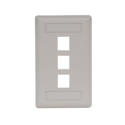 IFP130W|PLACA BLANCO P/3 JACKS (C/PORTAROTULO) - ISTEN
