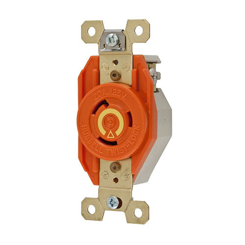 IG2710|RECEPTOR 1/2VTA T A 3P 4H 30A 125/250V NARANJA - ISTEN