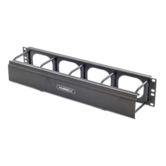 HM24C|HRZ CBL MGR,M SET,2U,4"EXT,CVR,BLK - ISTEN