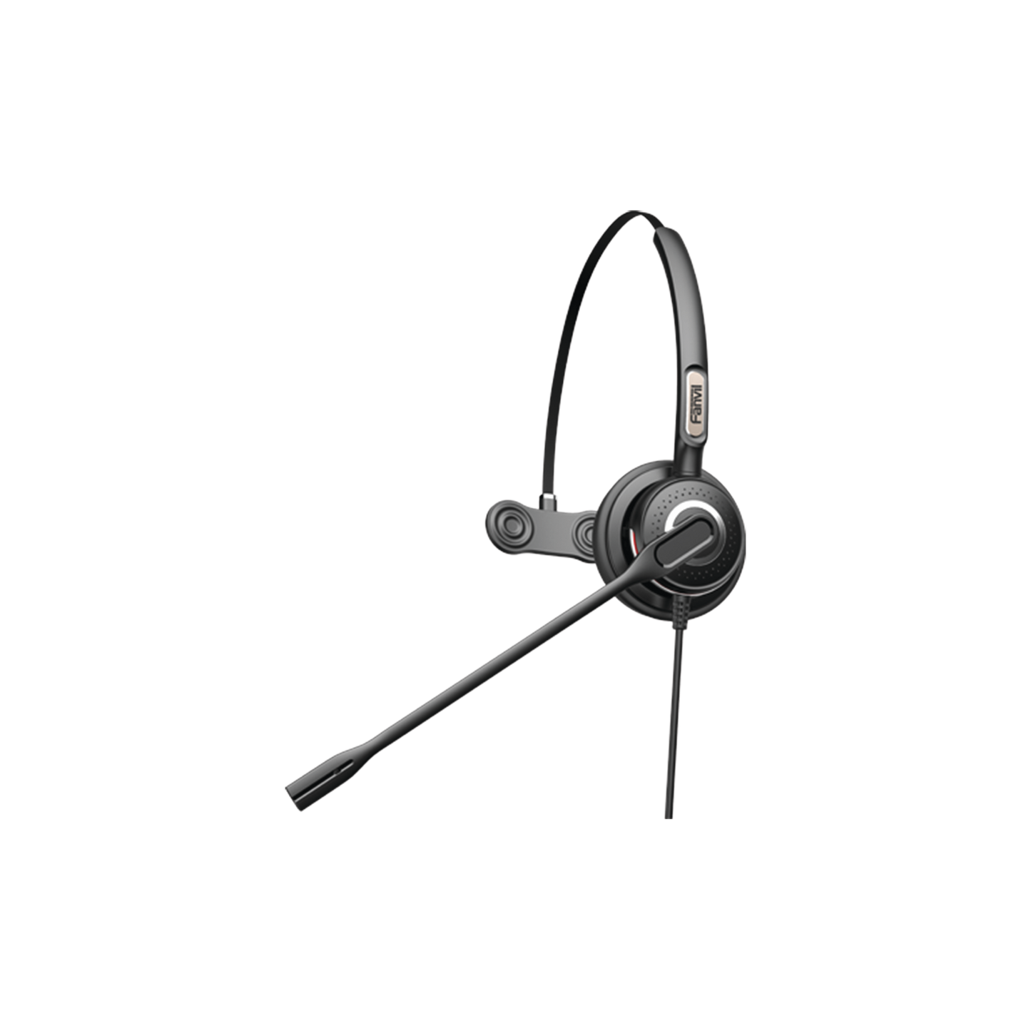 HT201|Diadema monoaural con tecnolog?¡a antishock para tel?®fonos IP FANVIL y Polycom con micr??fono de cancelaci??n de ruido, larga durabilidad