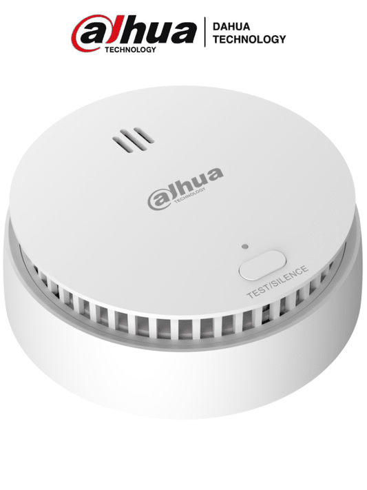 DAHUA DHI-HY-SA21A-W2 - Detector de Humo Inal?ímbrico / Sensor Fotoel?®ctrico de Doble C?ímara / Sirena Interna de 85dB / Funci??n de Prueba y Silenciar / Alarma Visual y Sonora / Indicador Led / #AlarmasDahua