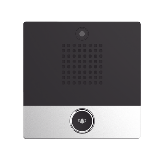 I10SV|Mini video Intercomunicador para hoteler?¡a y hospitales, con dise??o elegante, PoE, c?ímara 1Mpx, 1 bot??n, 1 relevador integrado de salida y entrada.