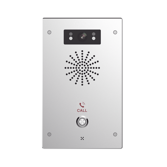 I16SV|Video Intercomunicador IP, 2 l?¡neas SIP, 2 relevadores con bot??n para llamada, Onvif, anti-vand?ílico, PoE, IP65 e IK10, PoE