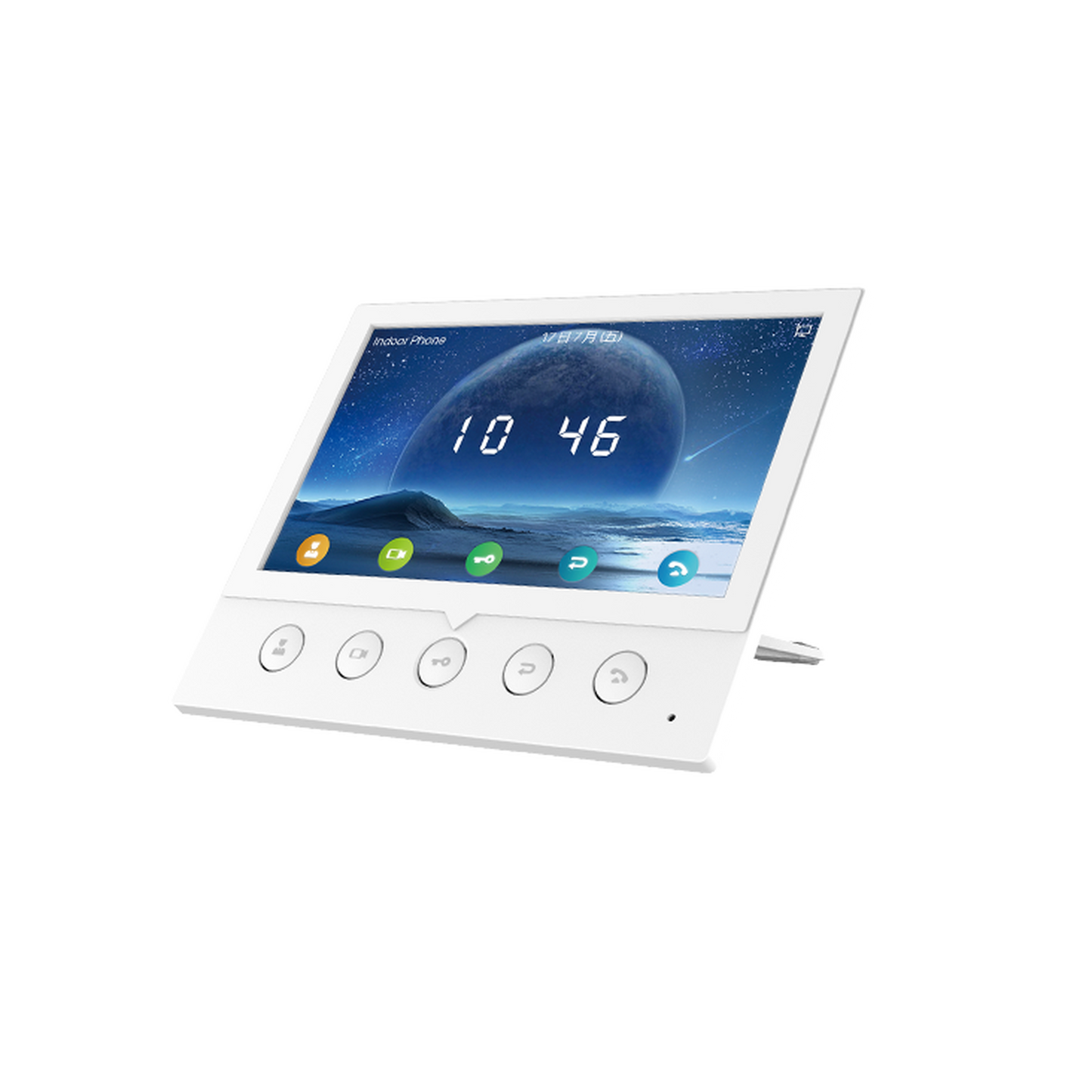 I52W|Monitor IP/SIP para interior, Wi-Fi, pantalla a color de 7", audio de 2 vías, PoE, 8 interfaces de entrada de alarma.
