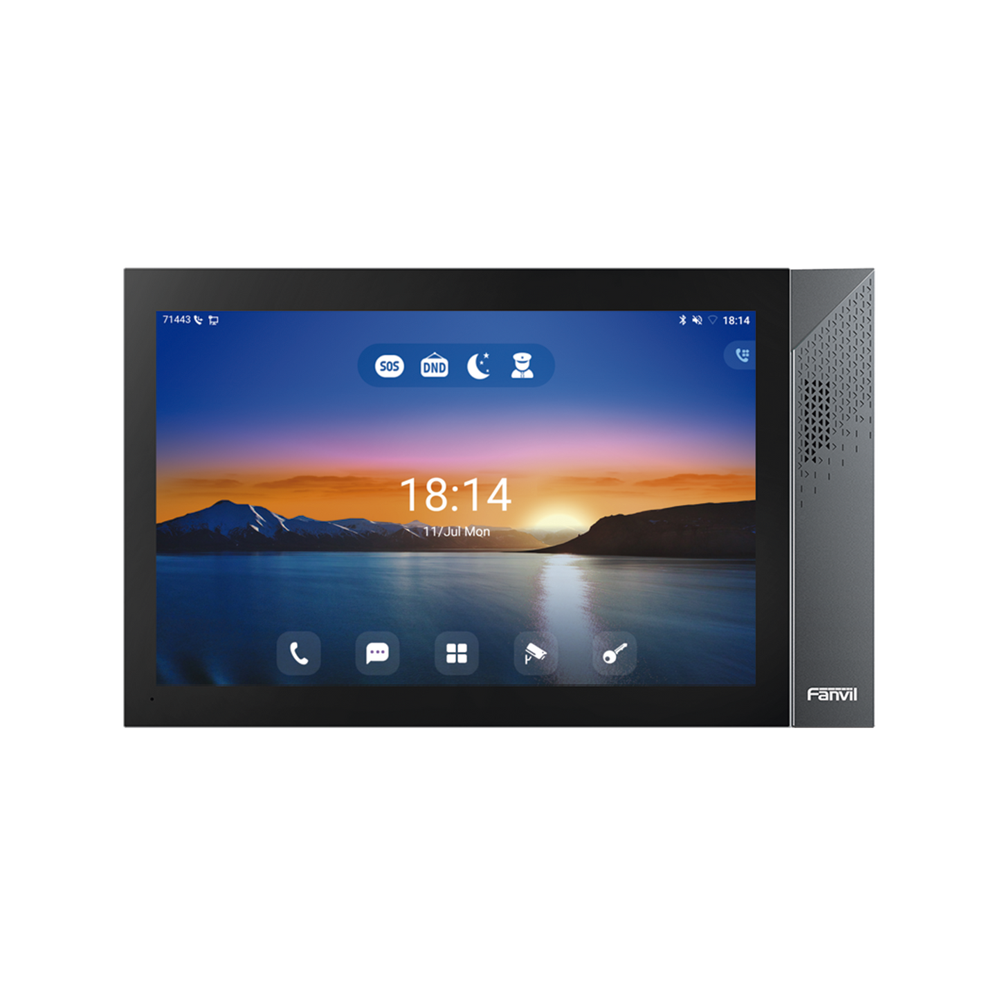 I57A|Monitor IP/SIP para interior con Android, Wi-Fi, Bluetooth, Pantalla táctil de 10.1", audio de 2 vías, PoE, 8 interfaces de entrada de alarma.