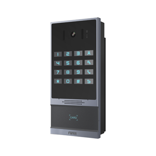 I64|Videoportero SIP para Control de Acceso, Teclado numérico iluminado, 2 relevadores, anti-vandálico, IP66 y IK07, PoE