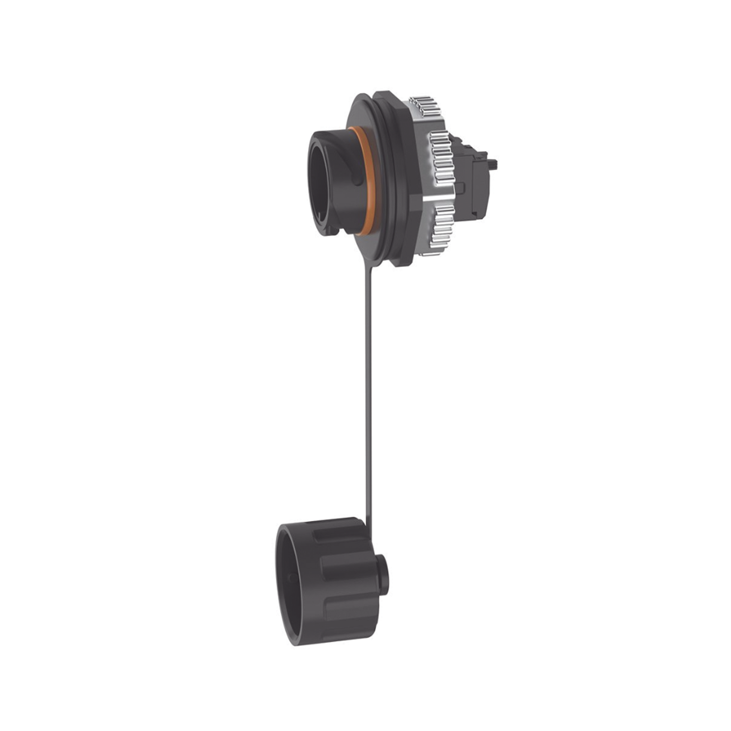 IAEBH6XS|Conector Jack RJ45 de Uso Industrial Estilo TG, Blindado Categoría 6A, Con Tapa Protectora, Protección IP67