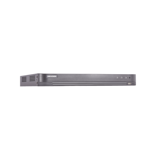 IDS-7208HUHI-M2/S/A(C)|DVR 8 Canales TurboHD + 8 Canales IP / 8 Megapixel (4K) / Acusense (Evita Falsas Alarmas) / Audio por Coaxitron / 2 Bahías de Disco Duro / 8 Entradas de Alarma / 4 Salidas de Alarma / H.265+