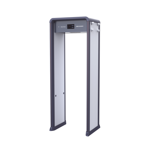 ISD-SMG533L|Arco Detector de Metales de 33 Zonas con Pantalla LCD de 7" / Conteo de personas y Alarmas / Ajuste de Sensibilidad e Interferencias