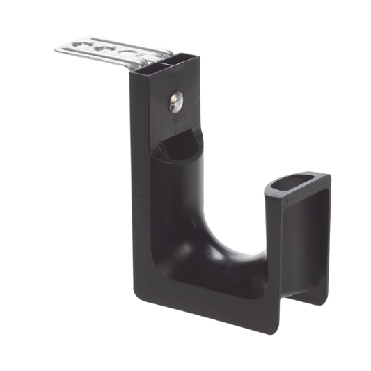 JP2CMB-L20|Sujetador tipo J (J-Hook), Con Soporte para Montaje en Techo, Para 46 Cables Cat6, Nylon 6.6, Color Negro, 1 pieza
