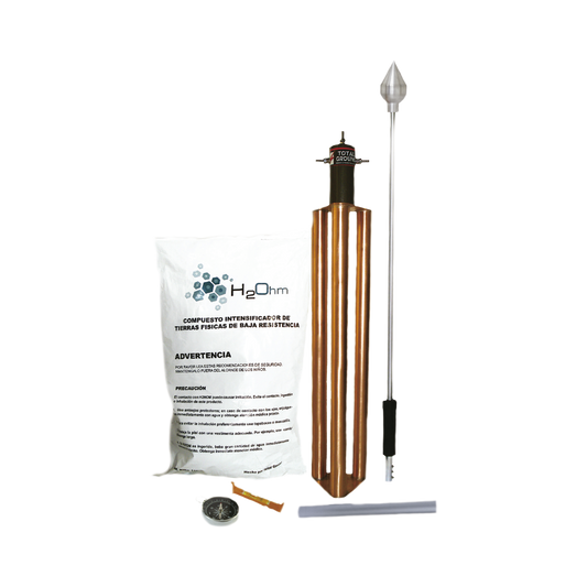 KDA-LU|Punta Pararrayos para 80 m de Di?ímetro de Protecci??n con Electrodo y Mejorador de Terreno.