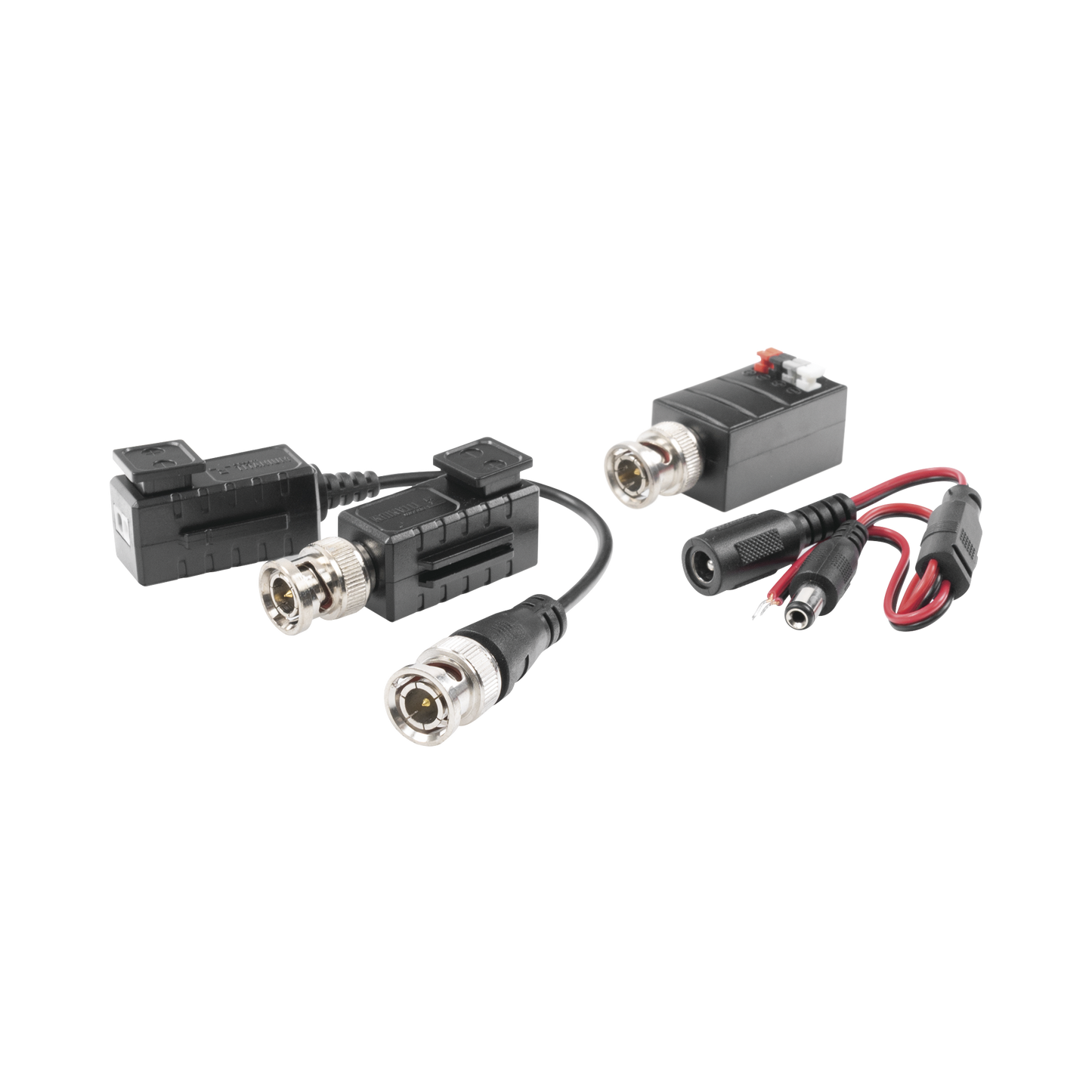 KIT4501AP|Kit de TRANSCEPTORES DE VIDEO DE LARGO ALCANCE / 320 Metros / Resoluci??n 720P y 1080P / Cat 5e/6 / Compatible con c?ímaras HD-TVI/CVI/AHD/CVBS / Alimente solo el Receptor / Protecci??n Interconstruida contra sobretensi??n.