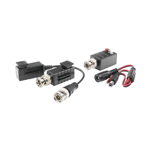 KIT4501AP|Kit de TRANSCEPTORES DE VIDEO DE LARGO ALCANCE / 320 Metros / Resoluci??n 720P y 1080P / Cat 5e/6 / Compatible con c?ímaras HD-TVI/CVI/AHD/CVBS / Alimente solo el Receptor / Protecci??n Interconstruida contra sobretensi??n.