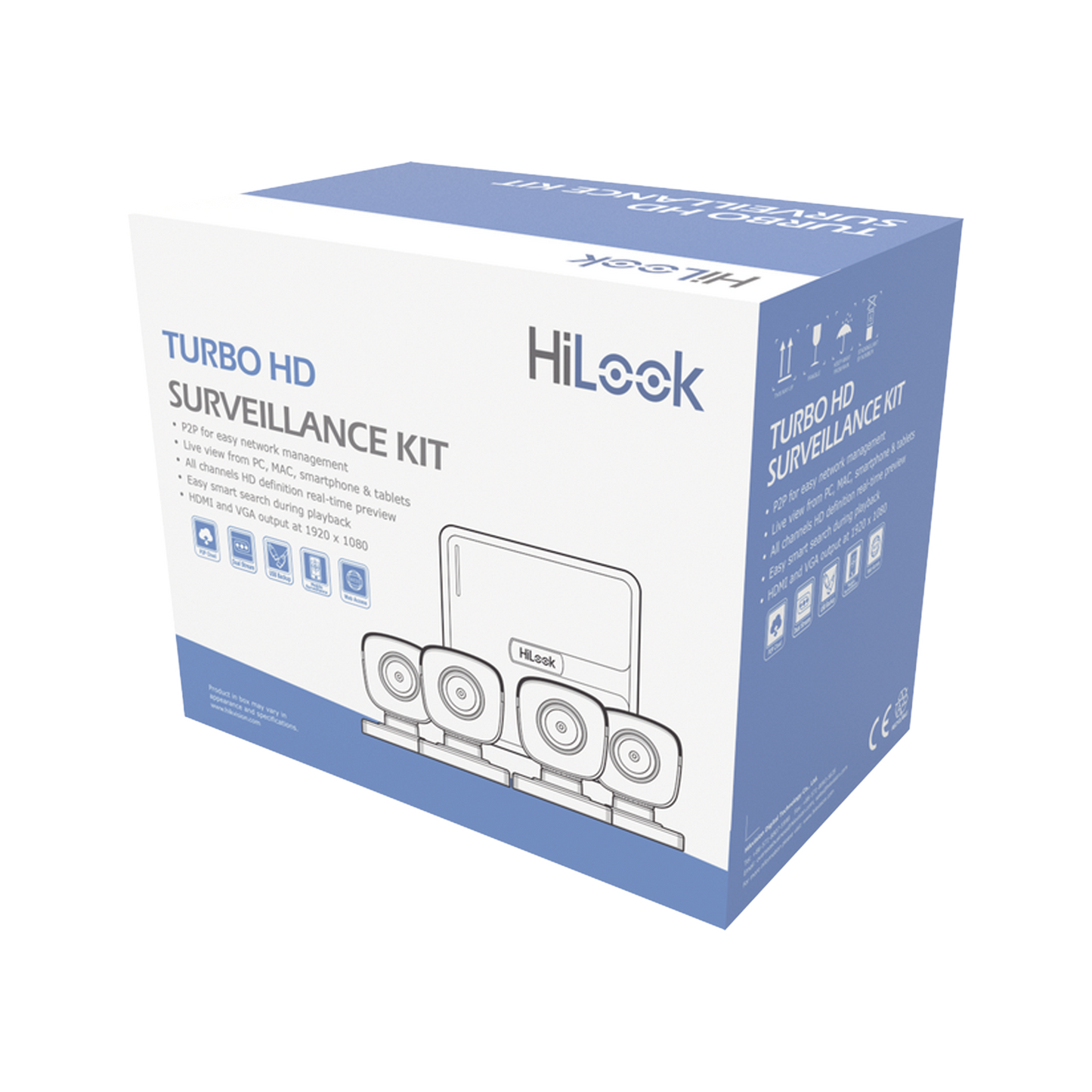 KIT7204BM(C)|Kit TurboHD 720p / DVR 4 canales / 4 Cámaras Bala de Metal / 4 Cables 18 Mts / H.265+ / 1 Fuente de Poder Profesional / Accesorios de Instalación