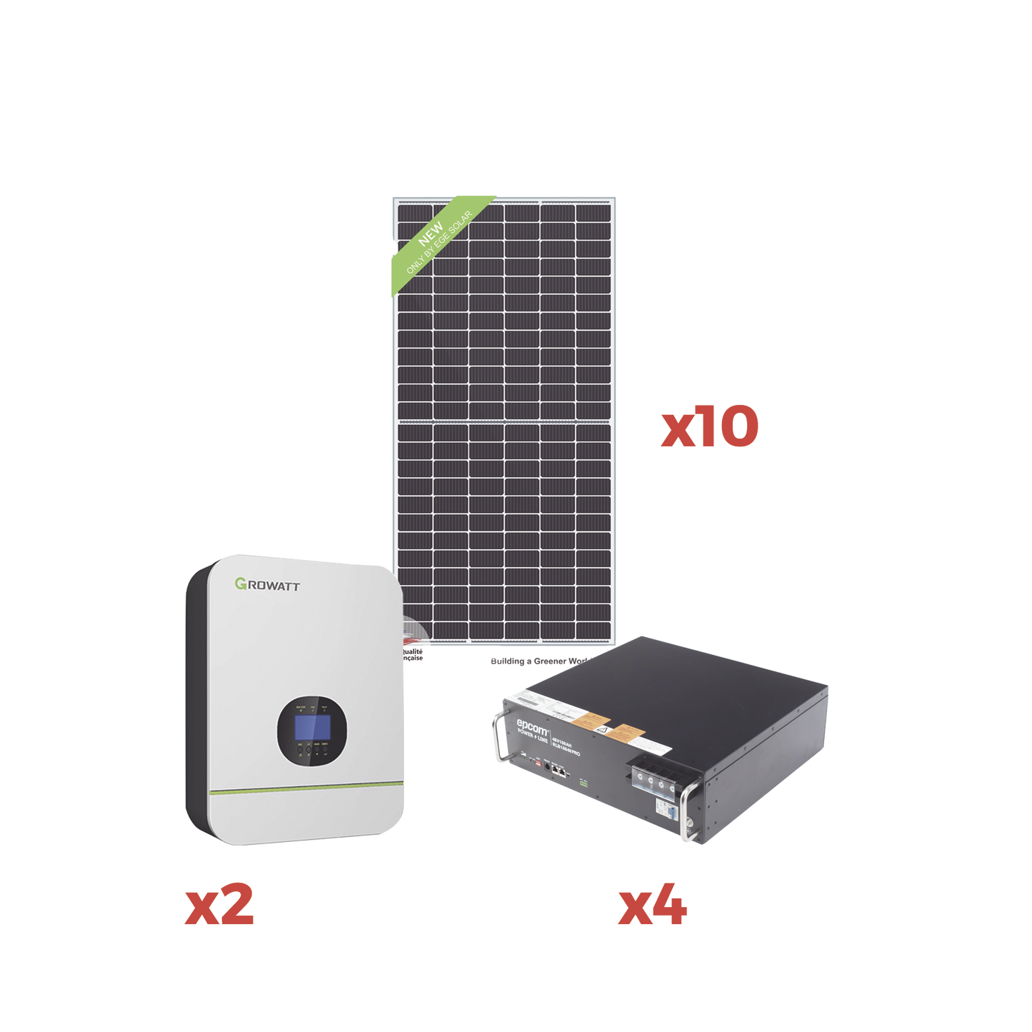 KITAMIN220|KIT DE ENERGIA SOLAR PARA MINISPLIT 220VCA 2000W