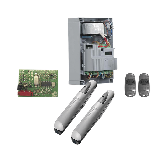 KIT-AXO-5024|Kit de operadores AXO 5024 Para puertas Abatibles de hasta 5 Metros y 400 Kg de peso por hoja