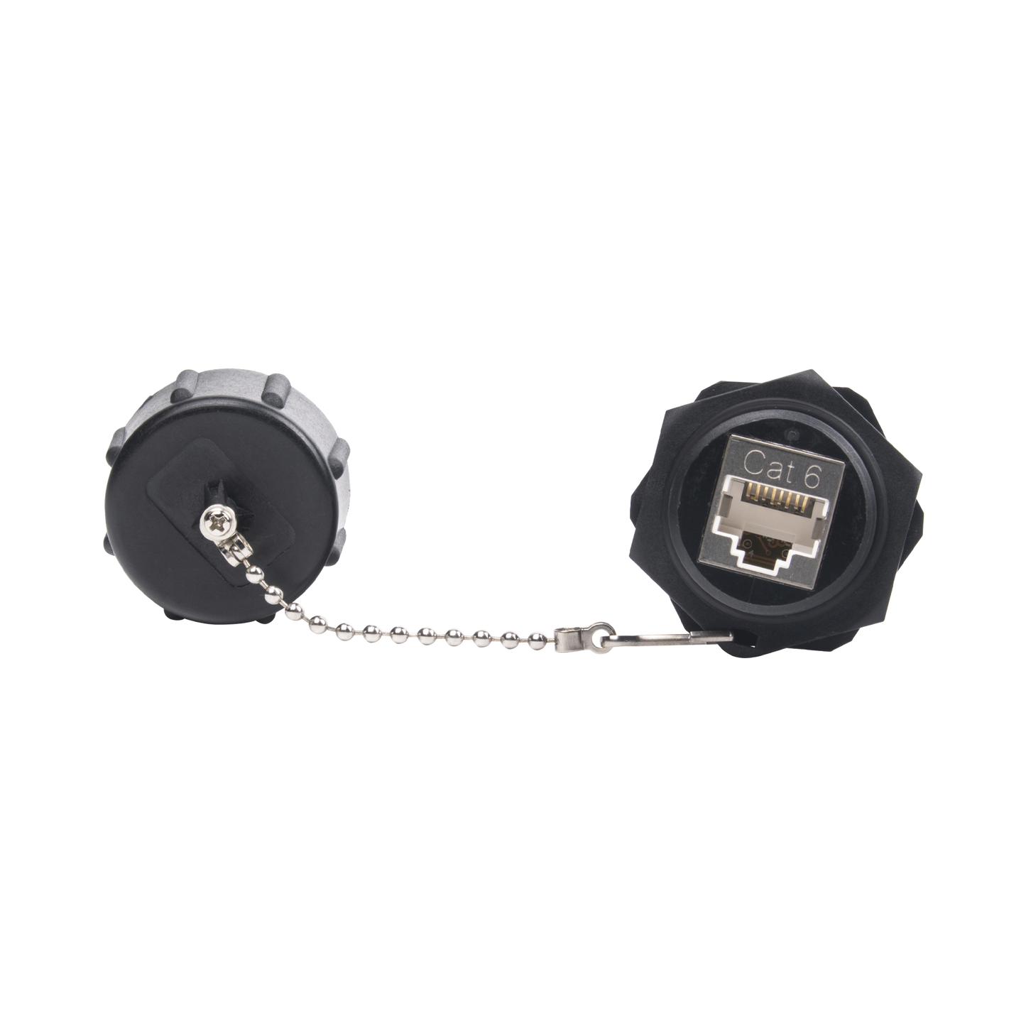 LP-C6WP-CP|Acoplador Industrial RJ45-RJ45 Categoría 6 Blindado IP67 (Waterproof)