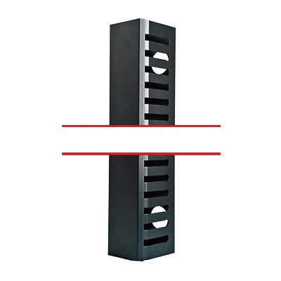 LPCV-21URM|Organizador de cable Vertical de 21 Unidades Rack, Compatible con Racks de 2 Postes EIRL-5545, se requiere LPCV24URL