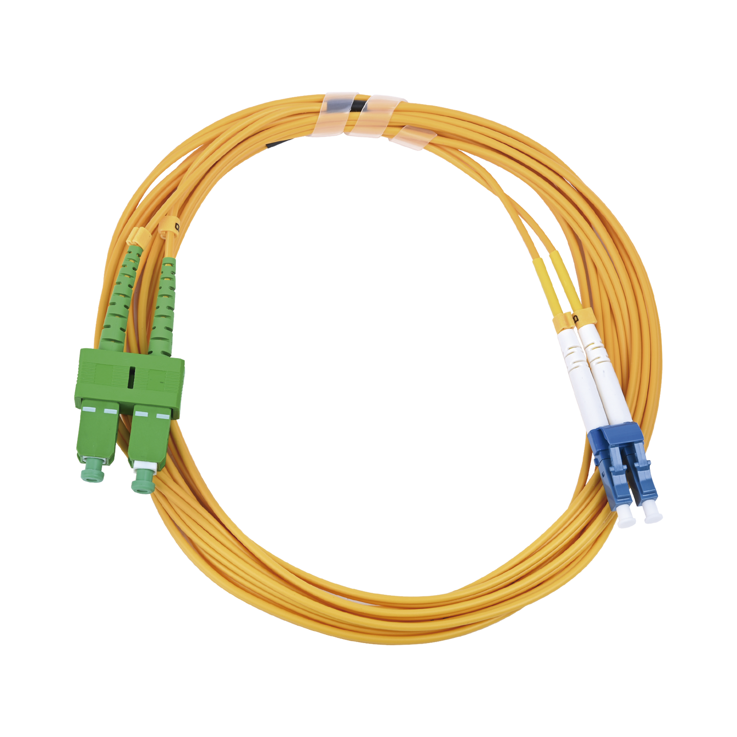 LP-FO-D-LCU-SCA-03|Jumper de Fibra ?ôptica Monomodo 9/125 LC/UPC-SC/APC, PVC, 2.0 mm, D??plex, amarillo, 3 metros