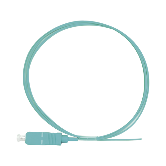 LP-FOM3-SC-01|Pigtail de Fibra ?ôptica Simplex SC, PVC, OM3 50/125, Aqua, 1 metro