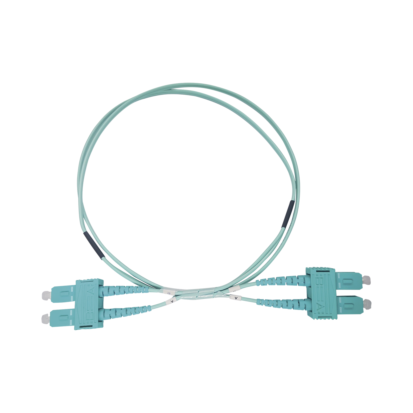 LP-FOM3-SCSC-R03|Jumper de Fibra Óptica Multimodo OM3 50/125 SC-SC OFNR (Riser), 2.0 mm, Dúplex, Aqua, 3 metros