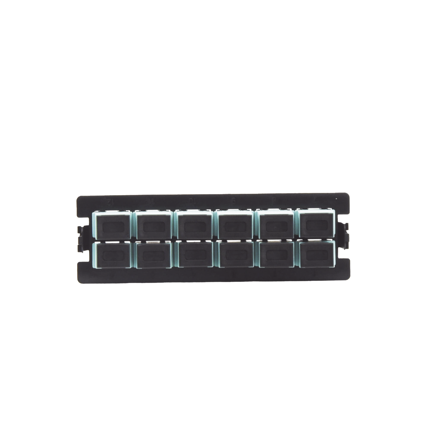 LP-FO-S12-MM|Placa acopladora para Distribuidor de Fibra ?ôptica LP-ODF-8024, incluye 12 acopladores SC Simplex Para fibra Multimodo (12 fibras)