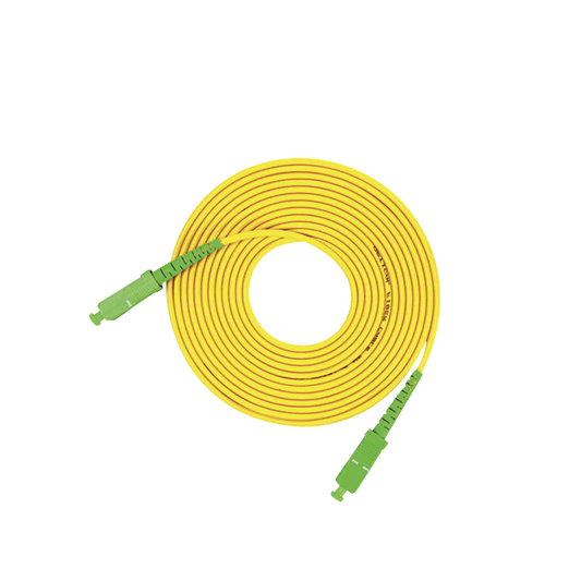 LP-FO-SCA-SCA-03|Jumper de Fibra ?ôptica Monomodo SC/APC-SC/APC Simplex, color amarillo, 3 metros