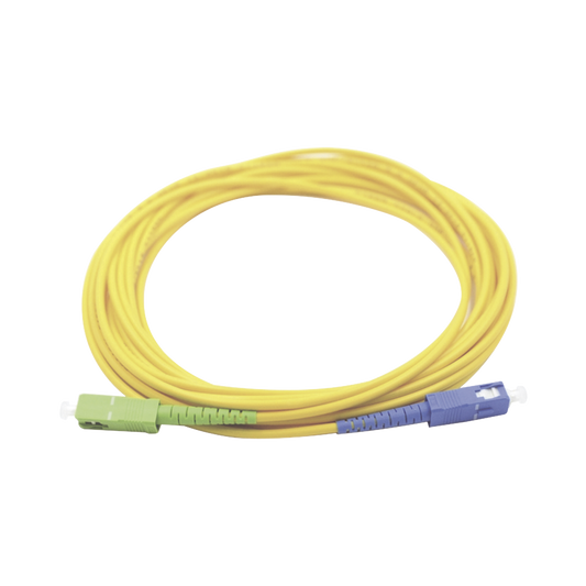 LP-FO-SCU-SCA-03|Jumper de Fibra ?ôptica Monomodo SC/UPC-SC/APC Simplex, color amarillo 3 metros