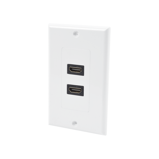 LP-FP-091|Placa de pared de 2 puertos HDMI hembra a hembra