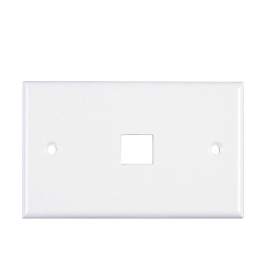 LP-FP-16|Placa de pared de 1 puerto, Keystone, Color Blanco