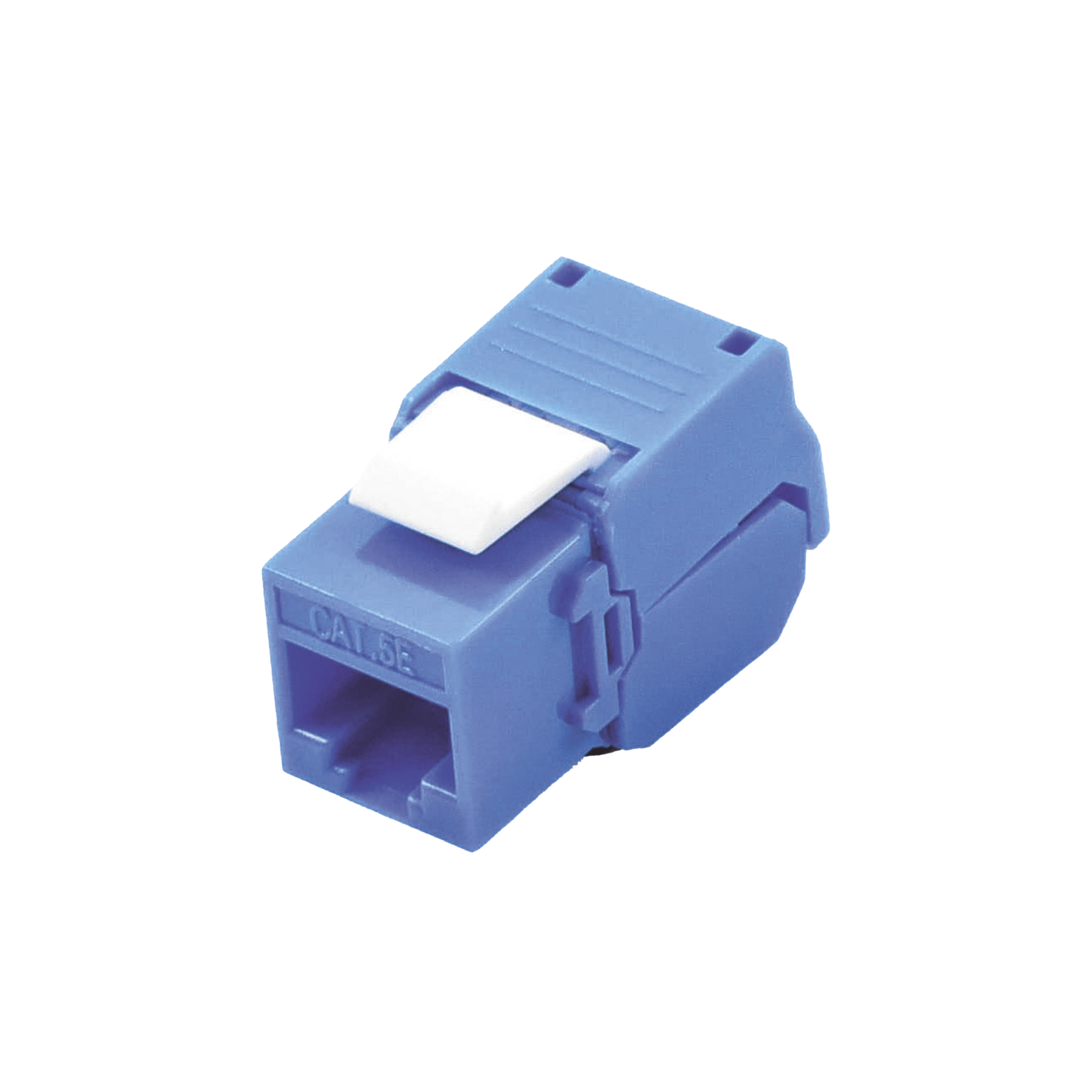 LP-KJ-516-TTBU|Módulo Jack Keystone Cat5e (toolless), con terminación en ángulo 180 º Color Azul, Compatible con Faceplate y Patchpanel Linkedpro