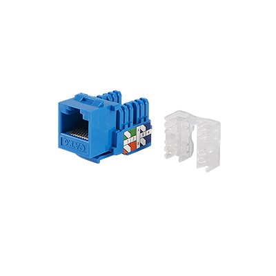 LP-KJ-601-BU|M??dulo Jack 110 Cat6, Keystone para faceplate - Color Azul