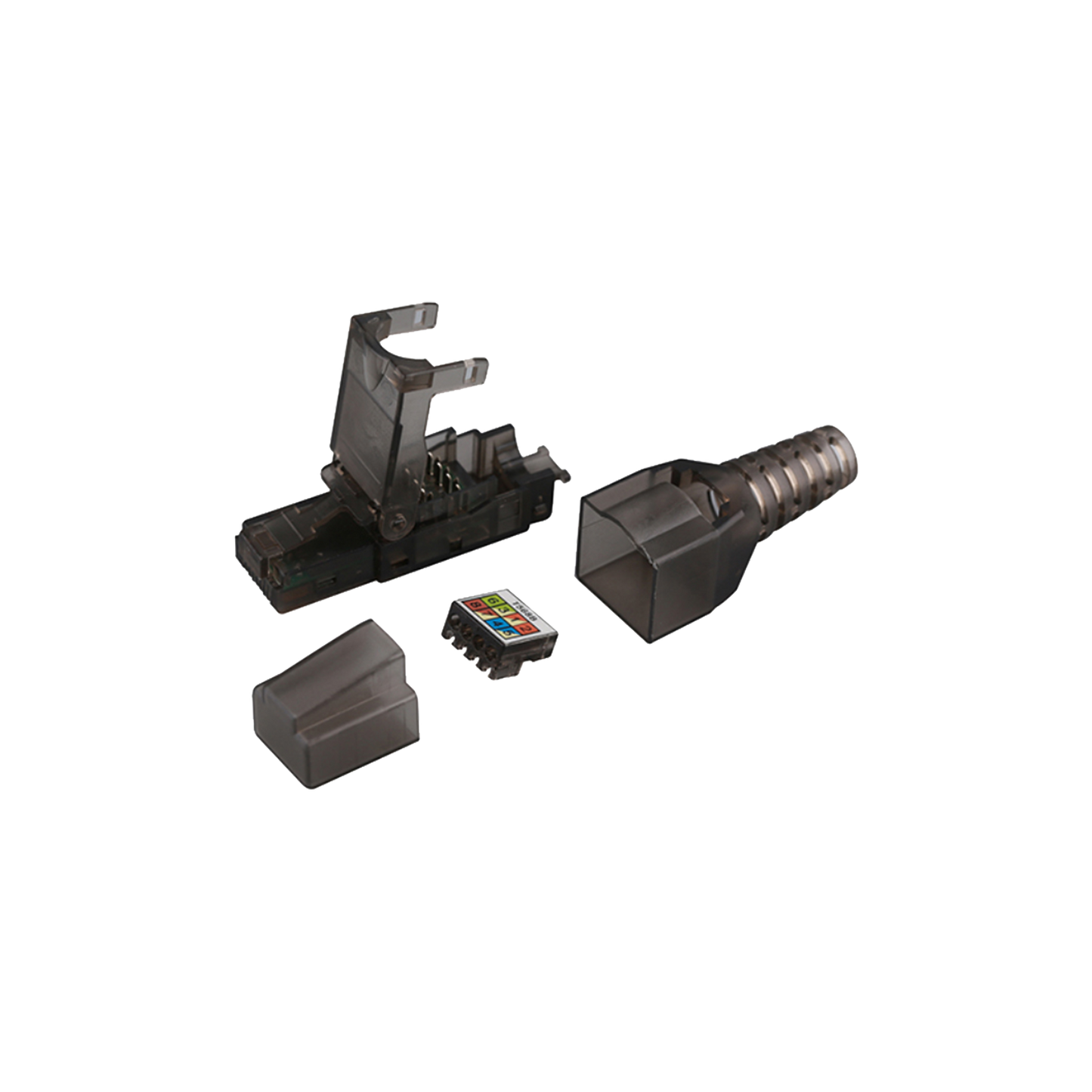 LP-KJ-6A-17U|Plug modular RJ45 para Cable UTP Categoría 6A -Sin herramienta, para terminación en campo