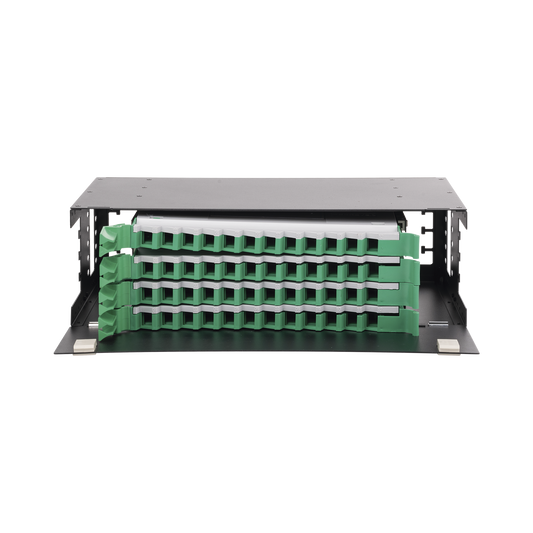 LP-ODF-8048|Distribuidor de Fibra ?ôptica con bandejas deslizables, vac?¡o, 19in, acepta 48 adaptadores "LC Duplex" o "LC Simplex" o 48 "SC" Simplex, 3U