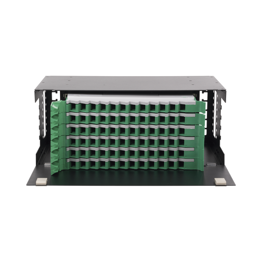 LP-ODF-8072|Distribuidor de Fibra ?ôptica con bandejas deslizables, vac?¡o, 19in, acepta 72 adaptadores "LC Duplex" o "LC Simplex" o 72 "SC" Simplex, 4U
