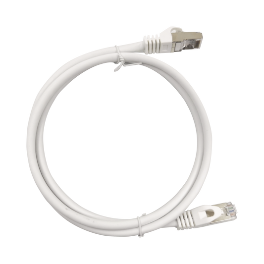 LP-STP-6A-100-WH|Patch Cord Cat6A 10G blindado 1.0M ( 3.28 ft ) BLANCO
