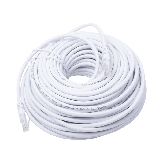 LP-UT3-3000-WH|Cable de Parcheo UTP Cat5e - 30 metros - Blanco