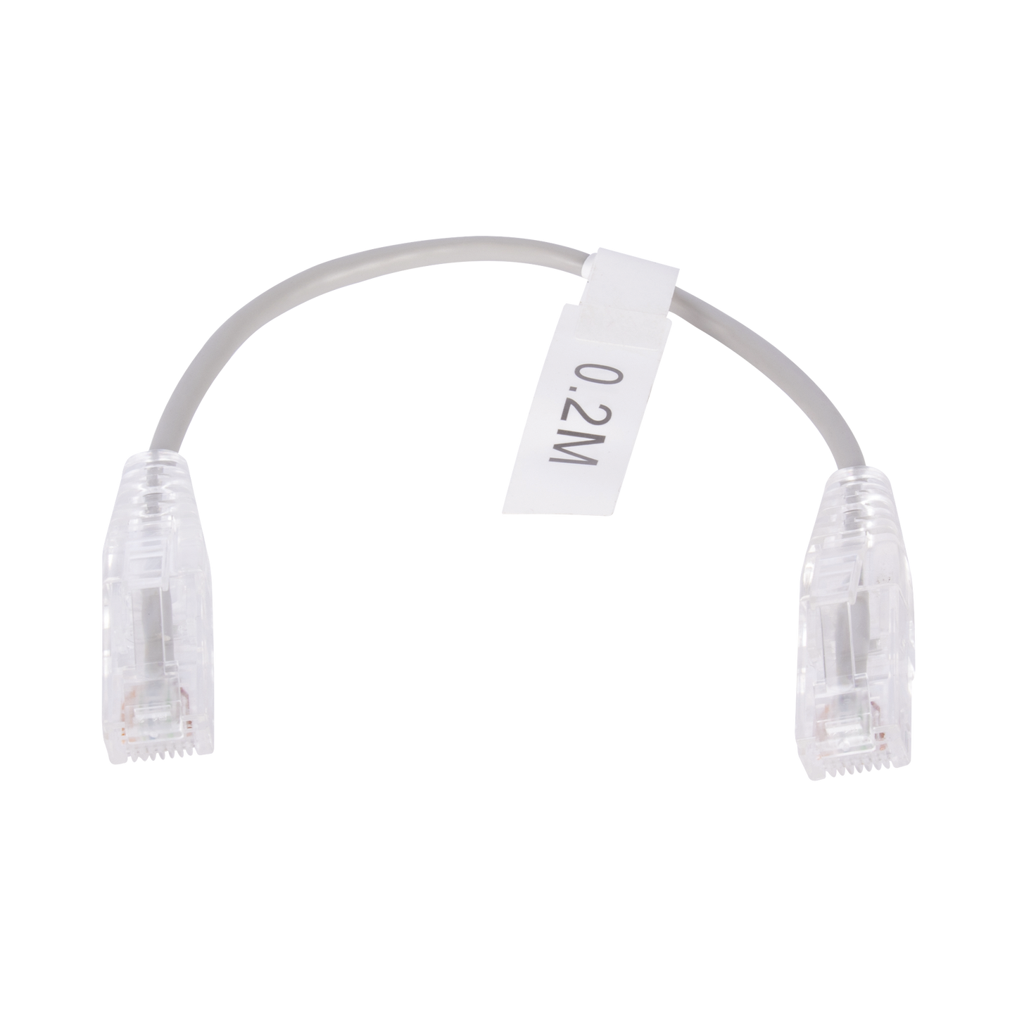 LP-UT6-020-GY28|Cable de Parcheo Slim UTP Cat6 - 20 cm Gris Diámetro Reducido (28 AWG)