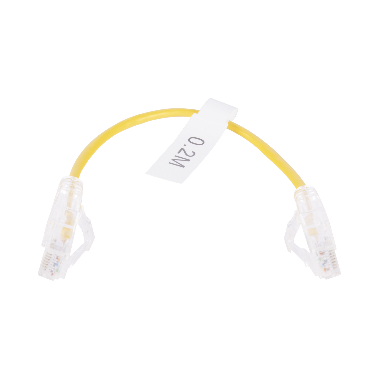LP-UT6-020-YE28|Cable de Parcheo Slim UTP Cat6 - 20 cm Amarillo Diámetro Reducido (28 AWG)