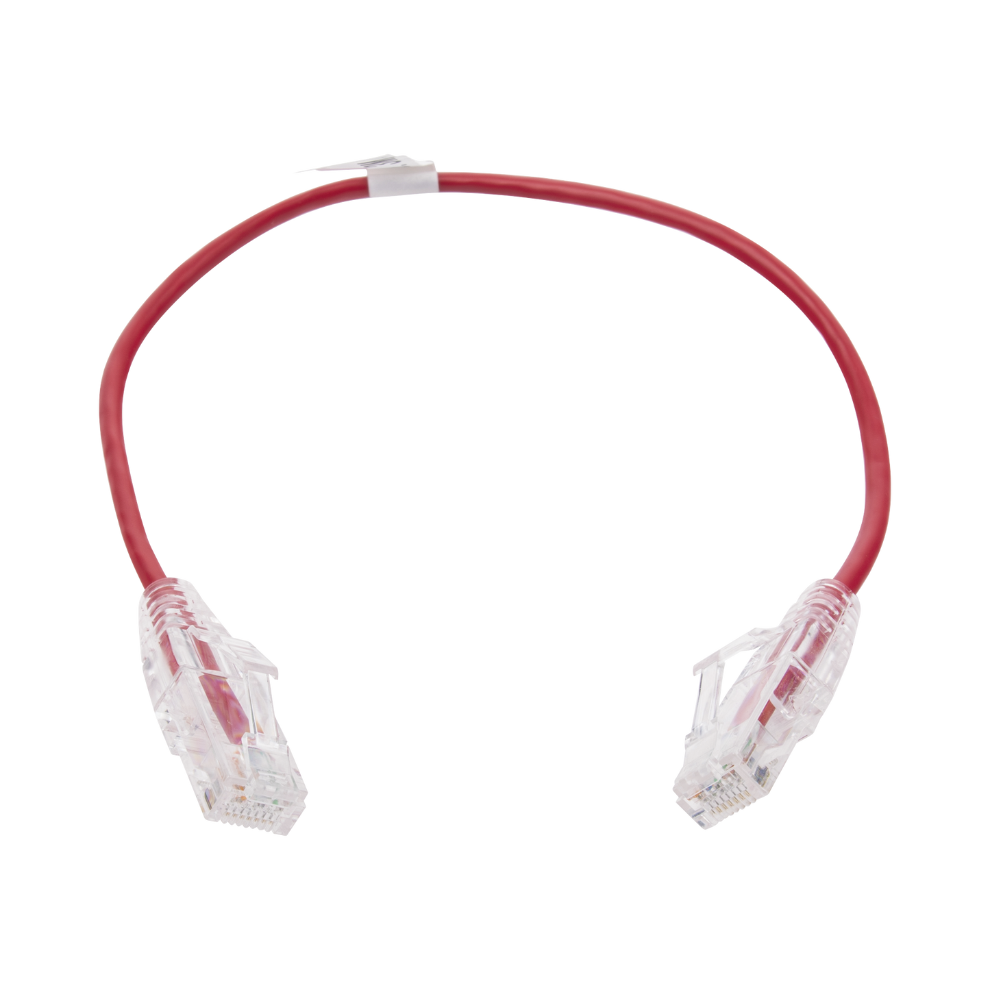 LP-UT6-030-RD28|Cable de Parcheo Slim UTP Cat6 - 30 cm Rojo Diámetro Reducido (28 AWG)