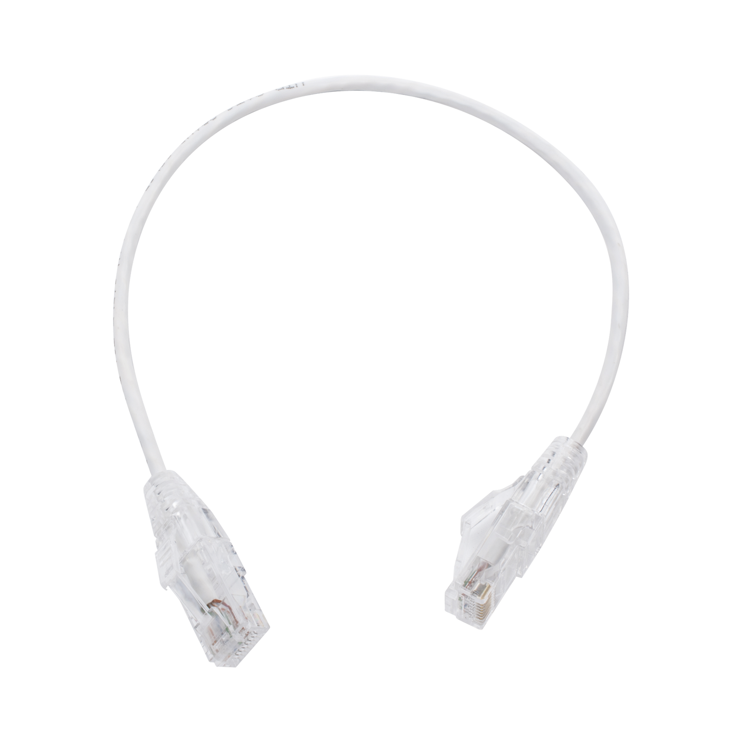 LP-UT6-030-WH28|Cable de Parcheo Slim UTP Cat6 - 30 cm Blanco, Diámetro Reducido (28 AWG)