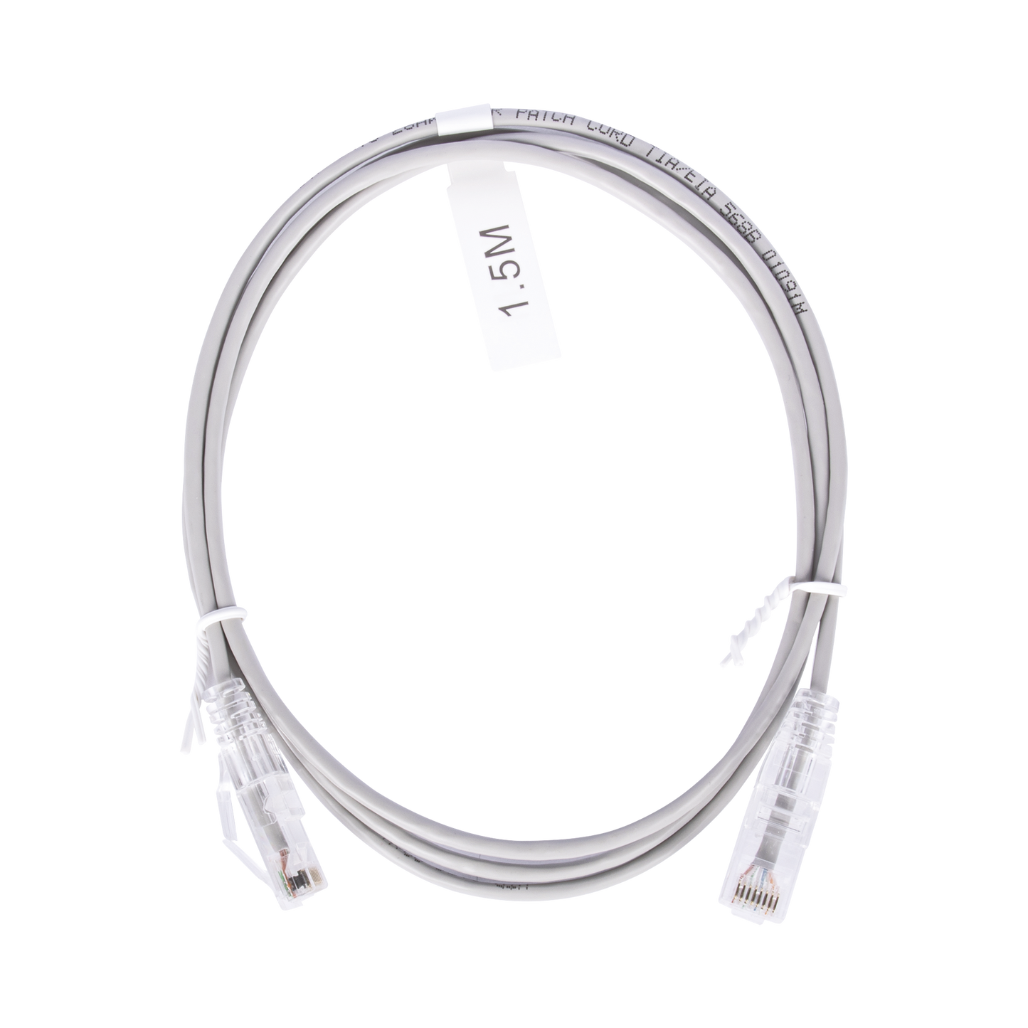 LP-UT6-150-GY28|Cable de Parcheo Slim UTP Cat6 - 1.5 m Gris Diámetro Reducido (28 AWG)