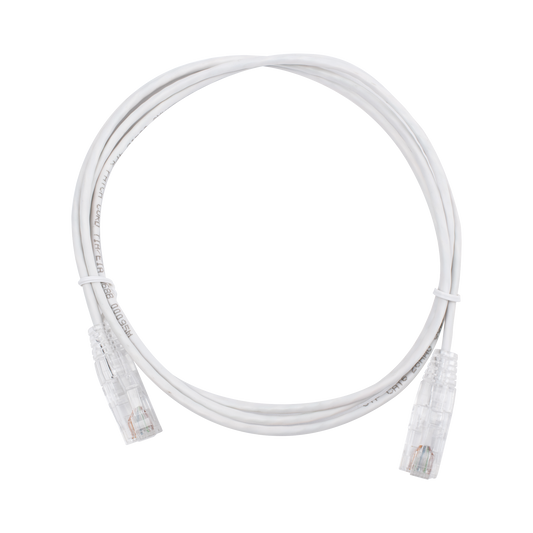 LP-UT6-150-WH28|Cable de Parcheo Slim UTP Cat6 - 1.5 m Blanco Di?ímetro Reducido (28 AWG)