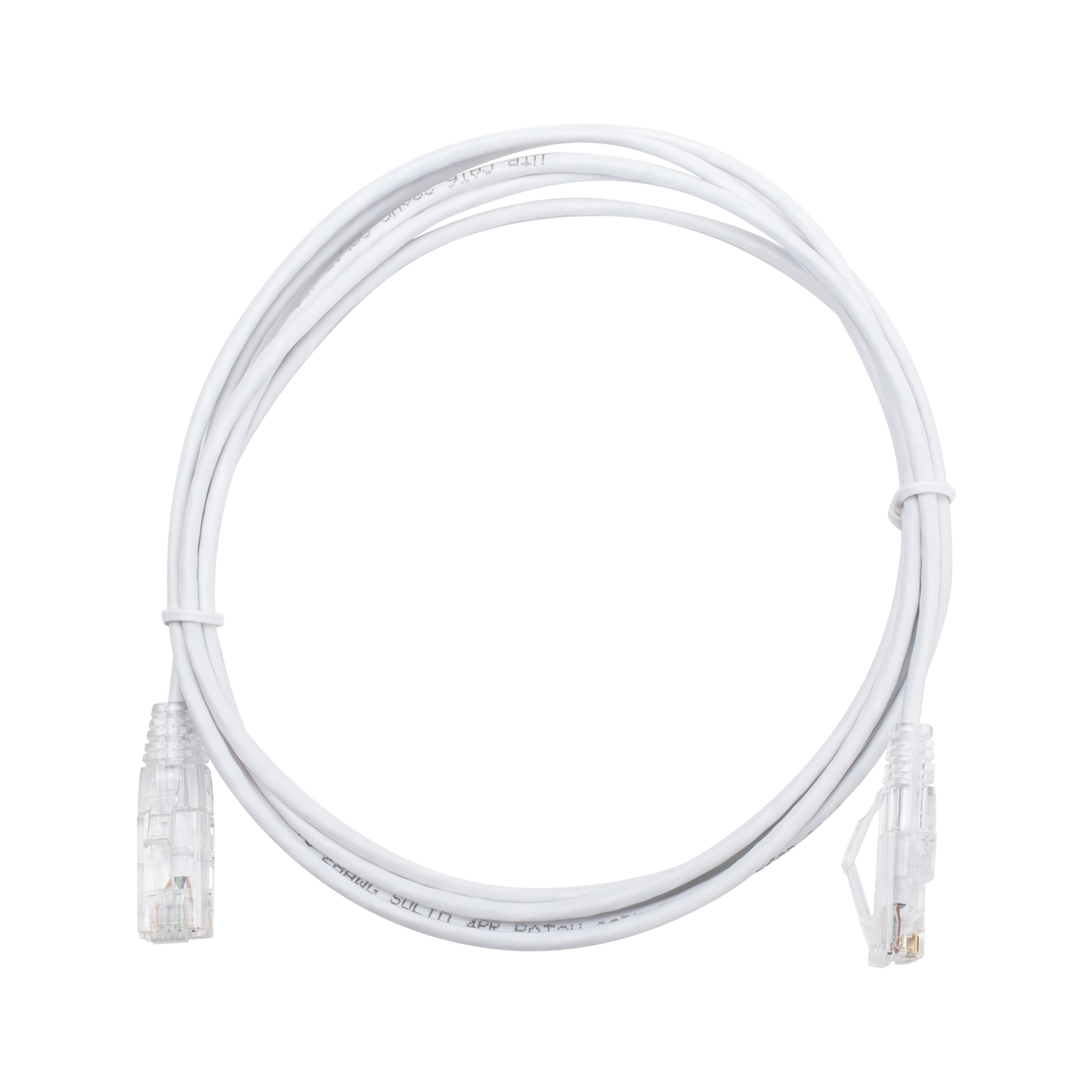 LP-UT6-200-WH28|Cable de Parcheo Slim UTP Cat6 - 2 m Blanco Diámetro Reducido (28 AWG)