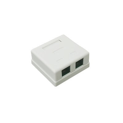 LP-WP-09|Caja de pared con Jack UTP Cat5e y Jack RJ11 telef??nico
