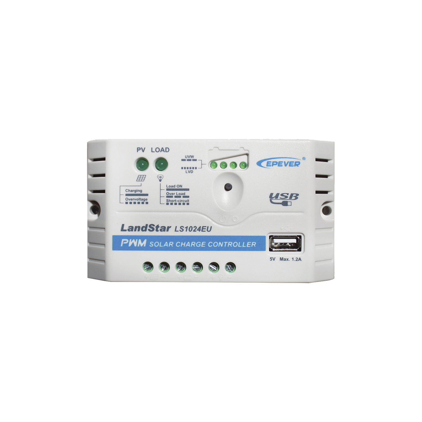 LS-1024-EU|Controlador Solar PWM 12/24 V 10 A, Salida USB