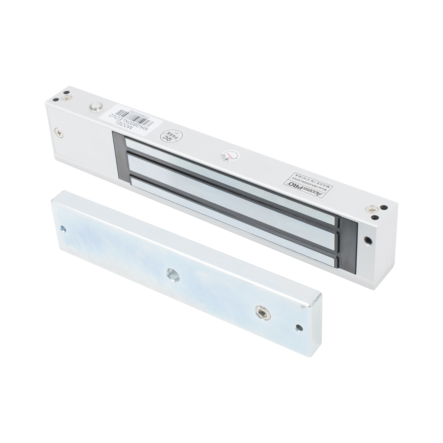 MAG600NLEDV2|Chapa magn?®tica 600 lbs con LED Ultra-brillante/ Libre de Magnetismo Residual / Sensor de estado de la placa