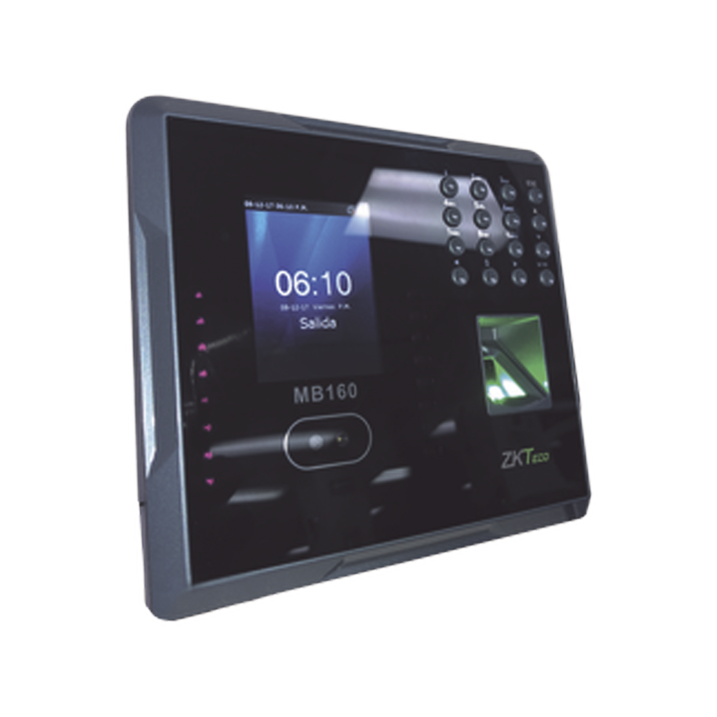 MB160ID|Lector de Reconocimiento Facial, Tarjeta y Huella Digital / 1500 Rostros / 1500 huellas / Lector de tarjetas de proximidad / Soporta DDNS con BIOTIMEPRO / Funci??n ADMS INCLUIDA